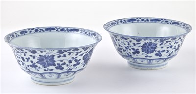 Lot 232 - Pair of Chinese Ming-Style Blue and White...