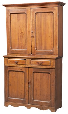 Lot 268 - American Fruitwood Two-Part Cabinet Height 6...