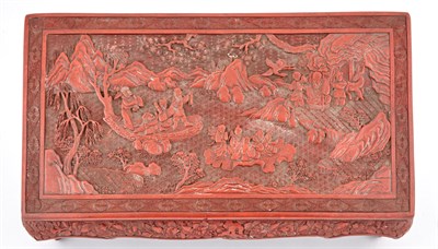 Lot 14 - A Chinese Cinnabar Lacquer Table Stand Qing...