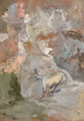 Lot 14 - Pompeo Mariani Italian, 1857-1927 Fashionable...