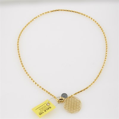 Lot 51 - Diamond Pendant, 13 diamonds and Gold Neck...