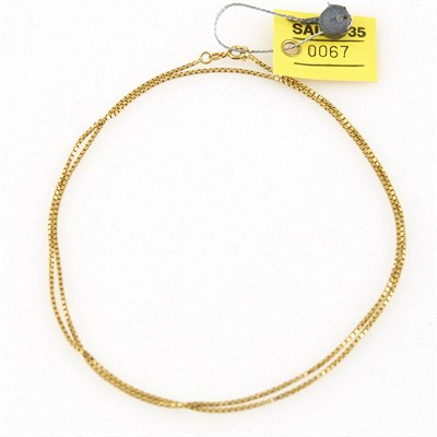 Lot 67 - Gold Neck Chain, 18K 6 dwt.