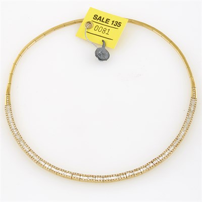 Lot 81 - Diamond Necklace, 390 diamonds about 4.20 cts.,...