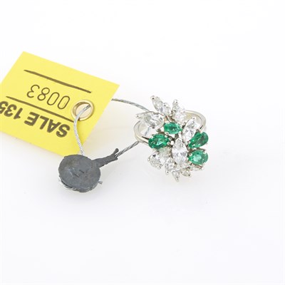 Lot 83 - Diamond and Stone Ring, 11 diamonds about 2.00...