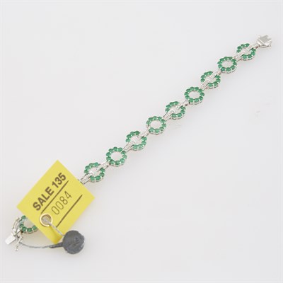 Lot 84 - Diamond and Stone Flexible Bracelet, 36...