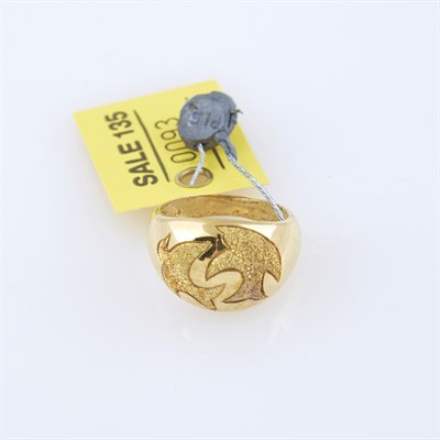 Lot 93 - Gold Ring, 18K 6 dwt.