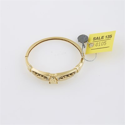 Lot 105 - Gold Rigid Bracelet, 14K 15 dwt.