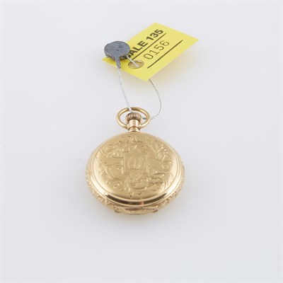 Lot 156 - Gold HC Watch, Waltham, 14K