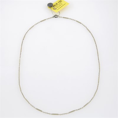Lot 163 - Platinum Neck Chain, 9 dwt.