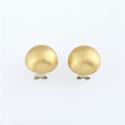 Lot 198 - Two Gold Earrings, 18K 7 dwt.