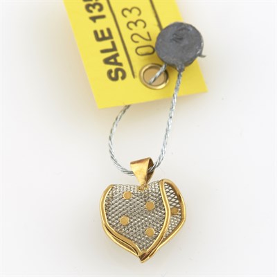 Lot 233 - Gold Pendant, 18K 1 dwt.