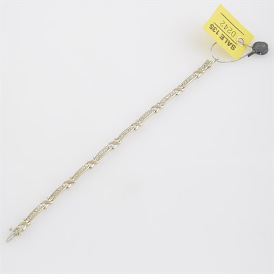 Lot 242 - Diamond Flexible Bracelet, 54 diamonds about 1....