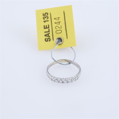 Lot 244 - Diamond Ring, 7 diamonds about 0.50 ct.,...