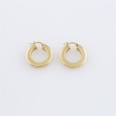 Lot 295 - Two Gold Earrings, 14K 3 dwt.