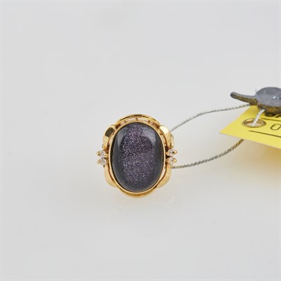 Lot 359 - Gold and Stone Ring, 18K 5 dwt. all