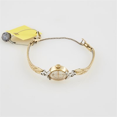 Lot 410 - Ladys Diamond Wrist Watch, 17 Jewels, Jules...