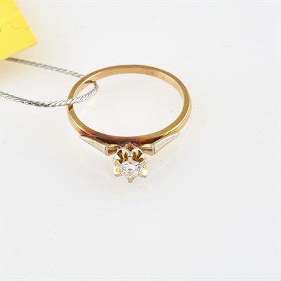 Lot 412 - Diamond Ring, 14K 1 dwt.