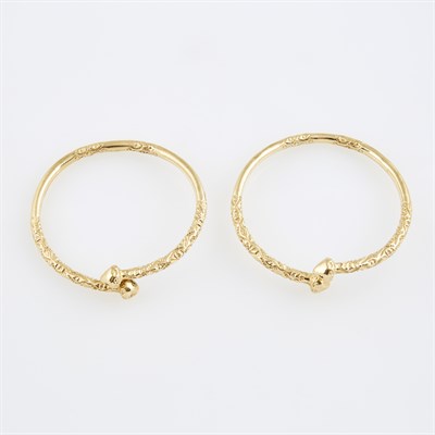 Lot 501 - Two Gold Rigid Bracelets, 14K 46 dwt.