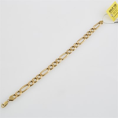 Lot 632 - Gold Flexible Bracelet, 14K 18 dwt., damaged