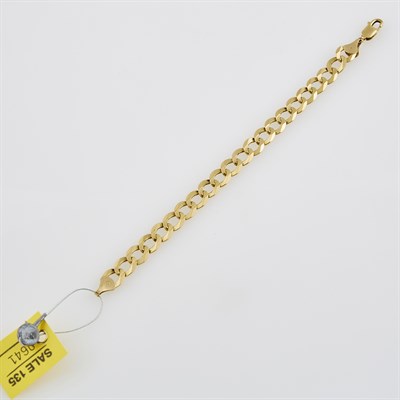 Lot 641 - Gold Flexible Bracelet, 14K 11 dwt., damaged