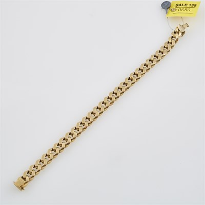 Lot 650 - Gold Flexible Bracelet, 10K 15 dwt.
