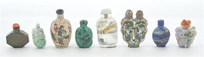 Lot 57 - A Group of Eight Chinese Snuff Bottles 20th...