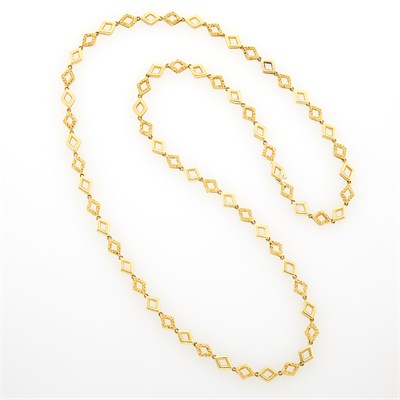 Lot 1007 - Gold Link Necklace