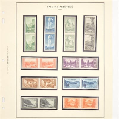 Lot 67 - United States Gutter Pairs and Blocks Mint...