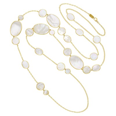 Lot 137 - Ippolita Long Gold and Mother-of Pearl 'Rock Candy' Chain Necklace