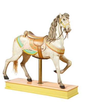 Lot 276 - Carved and Painted Stander Carousel Horse...