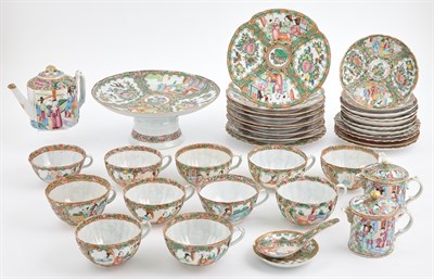Lot 191 - An Assembled Rose Medallion Porcelain Partial...