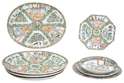 Lot 250 - Group of Canton Rose Medallion Porcelain...