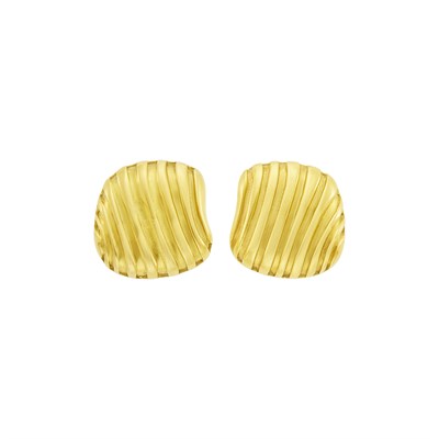 Lot 1002 - Angela Cummings Pair of Gold Earclips