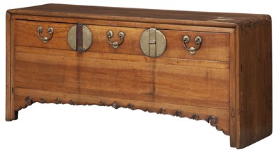 Lot 253 - Chinese Brass-Mounted Hardwood Cabinet Height...