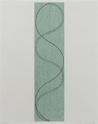 Lot 99 - Robert Mangold (b. 1937) GREEN COLUMN/FIGURE...