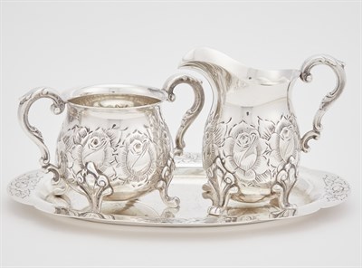 Lot 303 - B. & M. Hand-Chased Sterling Silver...