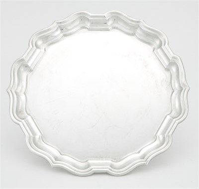 Lot 316 - Sterling Silver Chippendale Pattern Small Tray...