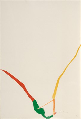 Lot 62 - Helen Frankenthaler (1928-2011) WHAT RED LINES...