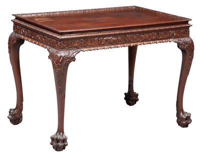 Lot 253 - George II Style Mahogany Tea Table Partially...