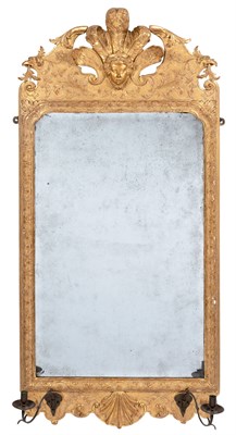 Lot 249 - George I Gilt-Gesso Pier Mirror The shaped...