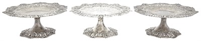 Lot 148 - Three American Sterling Silver Compotes Graff...