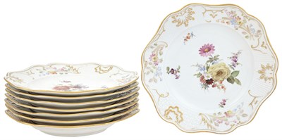 Lot 182 - Set of Eight Meissen Porcelain Dinner Plates...