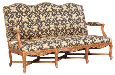 Lot 245 - Louis XV Style Upholstered Beechwood Settee...