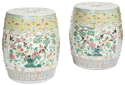 Lot 223 - Pair of Chinese Porcelain Garden Seats Height...
