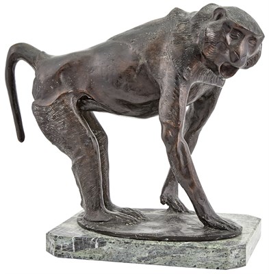 Lot 21 - Sirio Tofanari Italian, 1886-1969 Mandrill,...