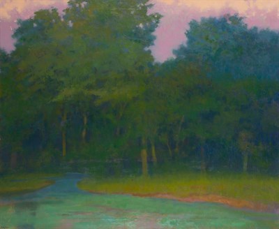Lot 1055 - Richard Mayhew American, b. 1924 Woodside,...