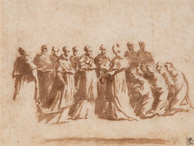 Lot 67 - Andrea Sacchi Italian, 1599-1661 Study for the...