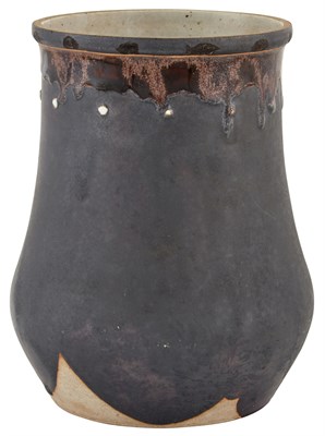 Lot 260 - Sevres Glazed Pottery Vase Taxile Doat, dated...