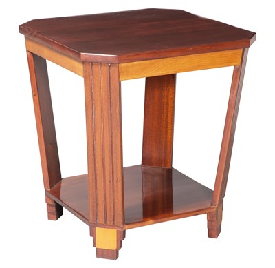 Lot 253 - Art Deco Inlaid Mahogany Side Table 1940s...