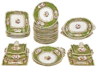 Lot 145 - English Porcelain Partial Dessert Service 19th...